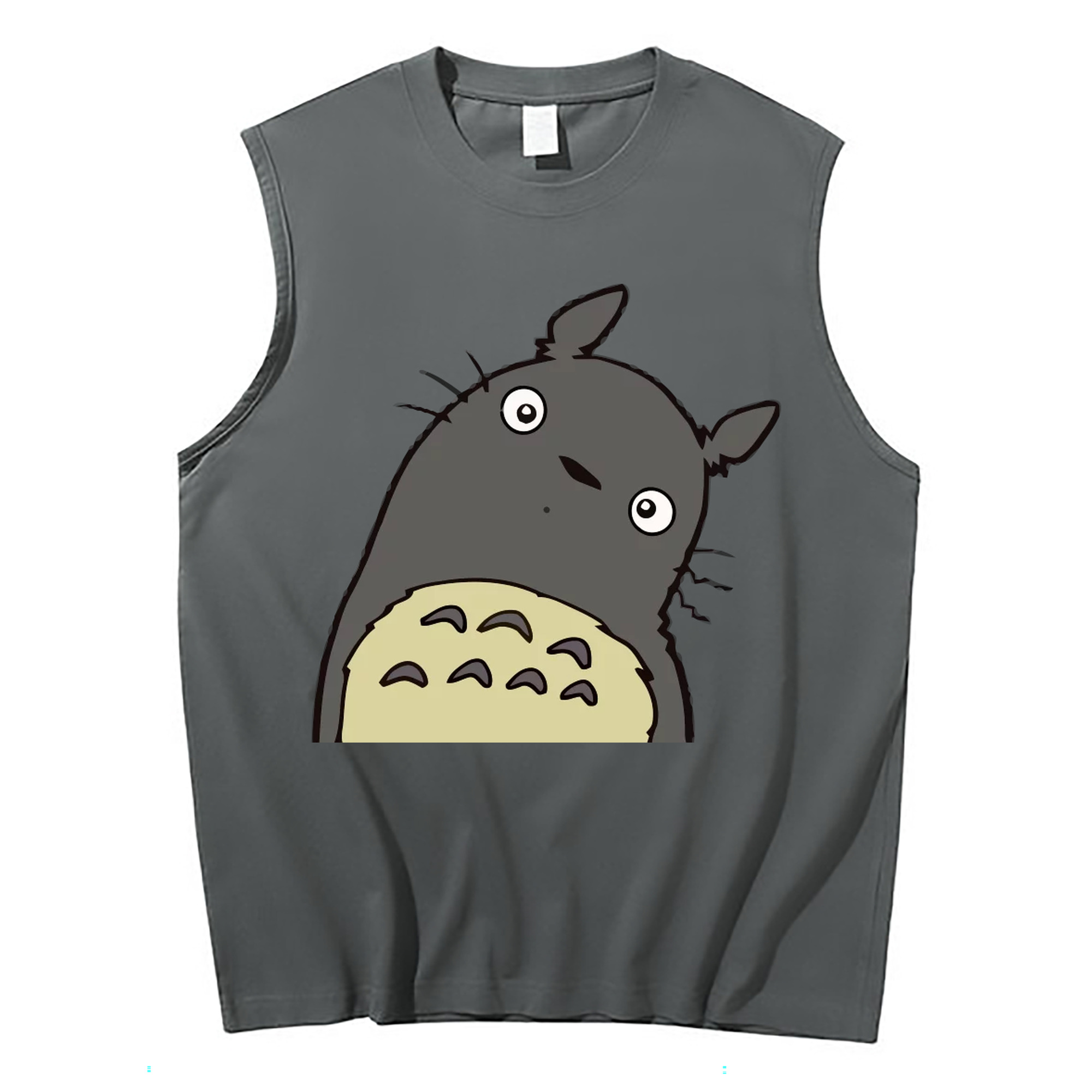 （画像用） となりのトトロ 草壁メイ 草壁サツキ My Neighbor Totoro Satsuki Kusakabe Mei Kusakabe コットン100％タンクトップ（フロントプリント）